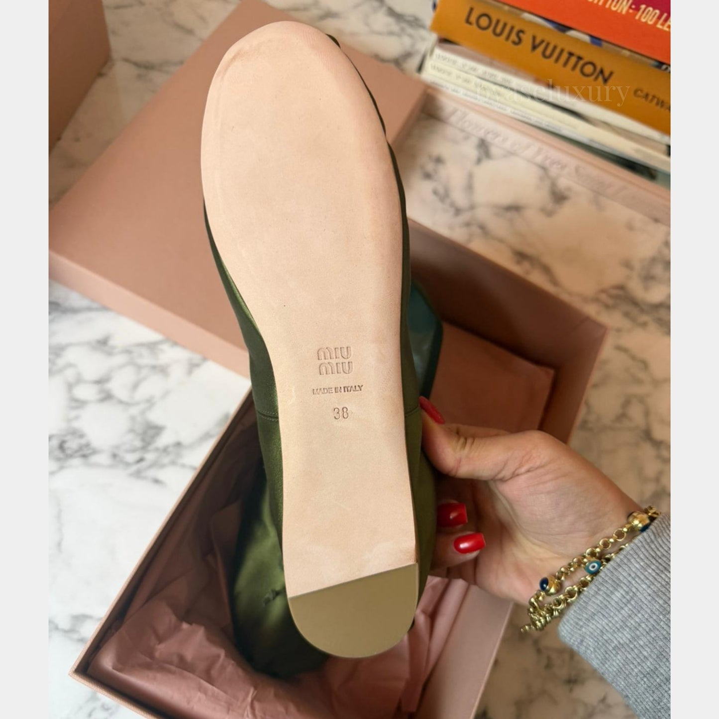 Miu Miu Saten Babet Ayakkabı 38 numara