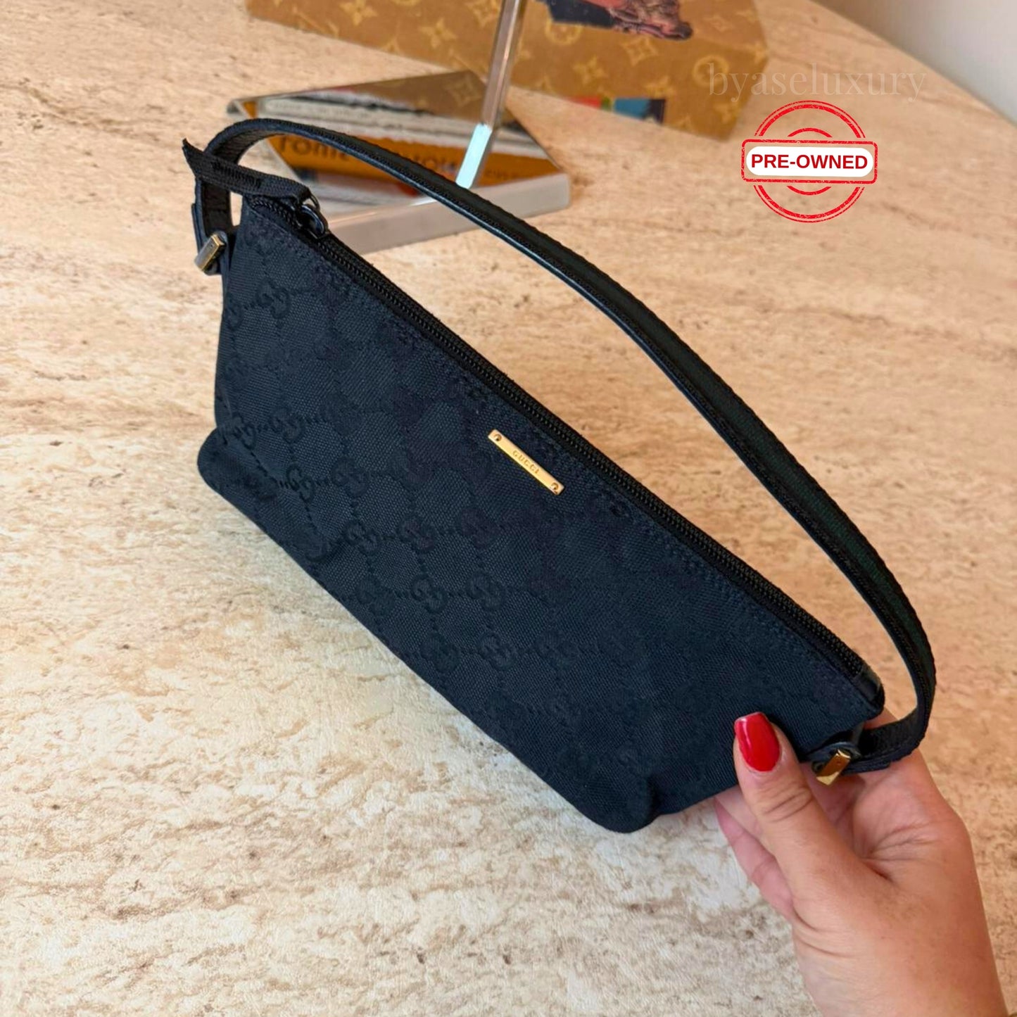 Gucci Siyah GG Monogram Mini Çanta – Koleksiyonluk | Pre-Owned