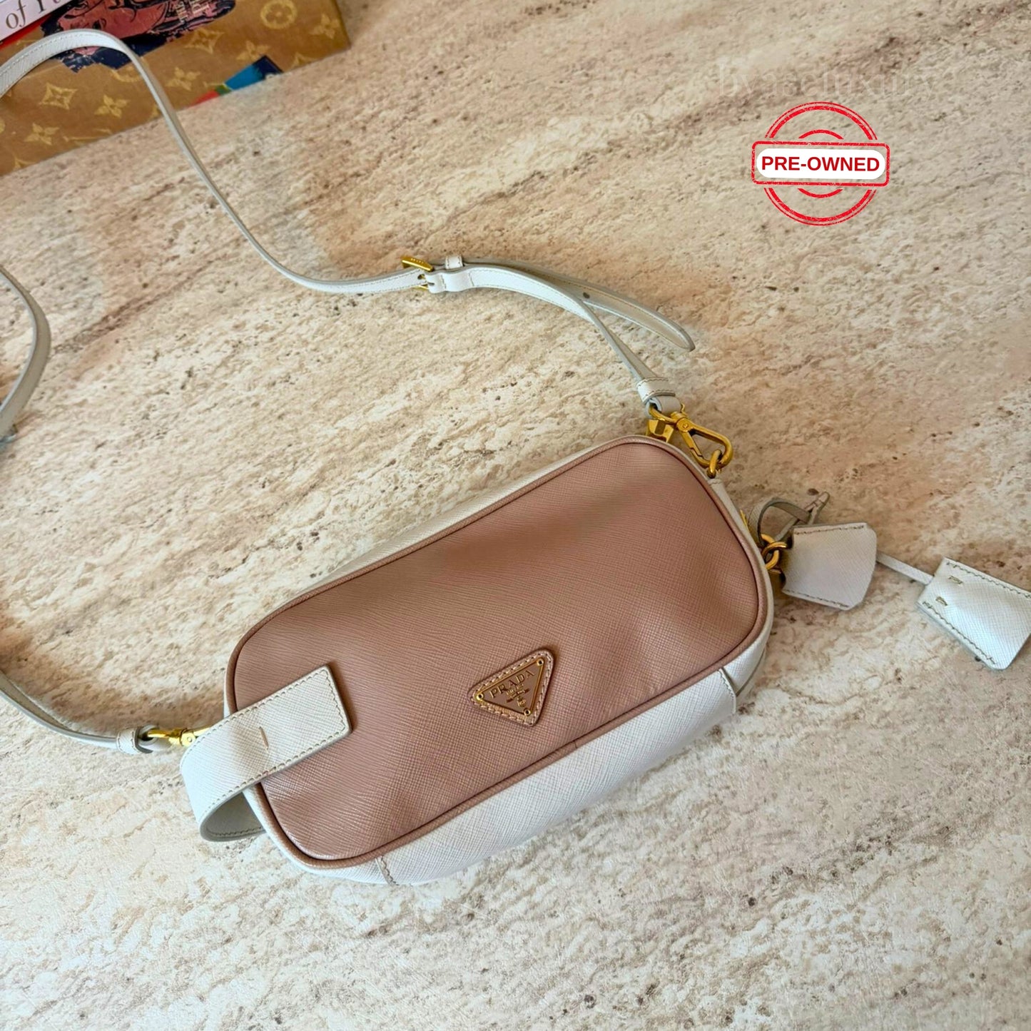 Prada Pink Saffiano Deri Çanta – Pre-Owned