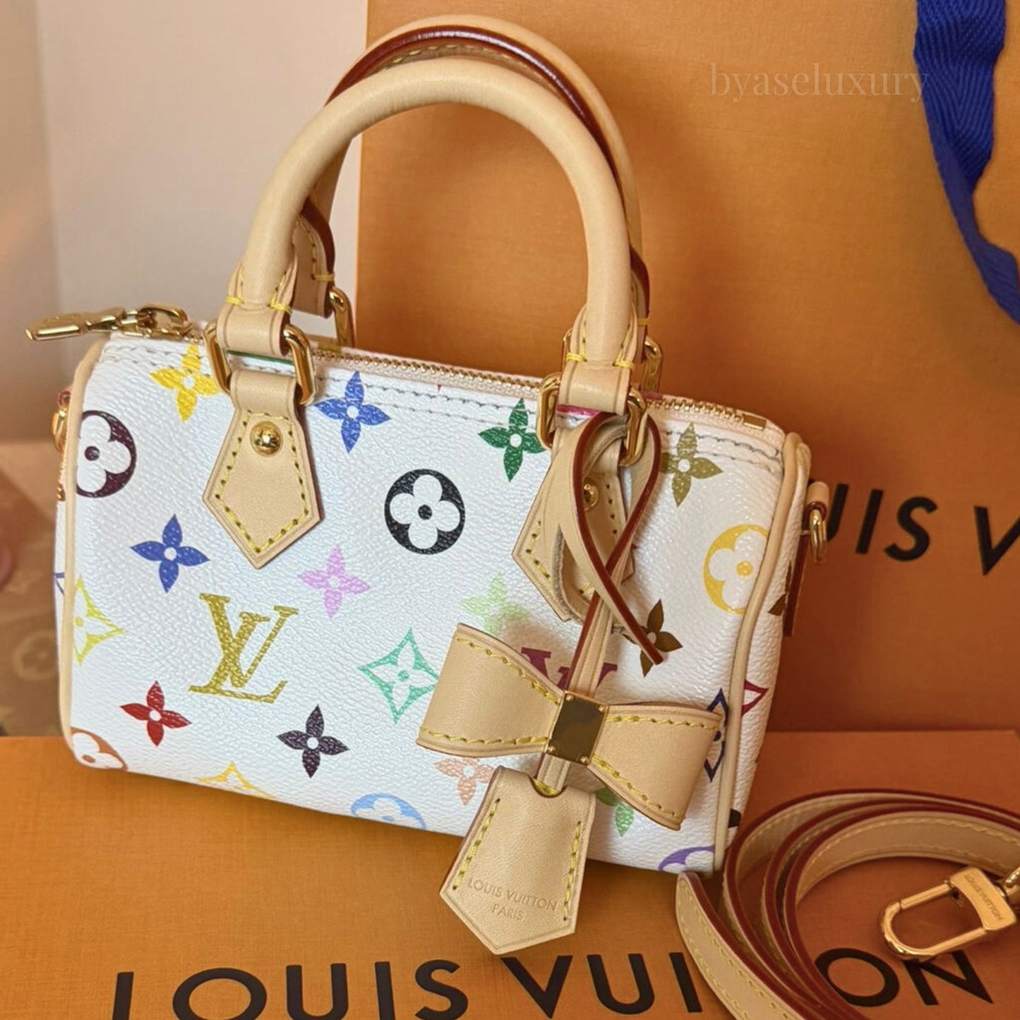 Louis Vuitton x Takashi Murakami Nano Speedy Multicolor Limited Edition Çanta