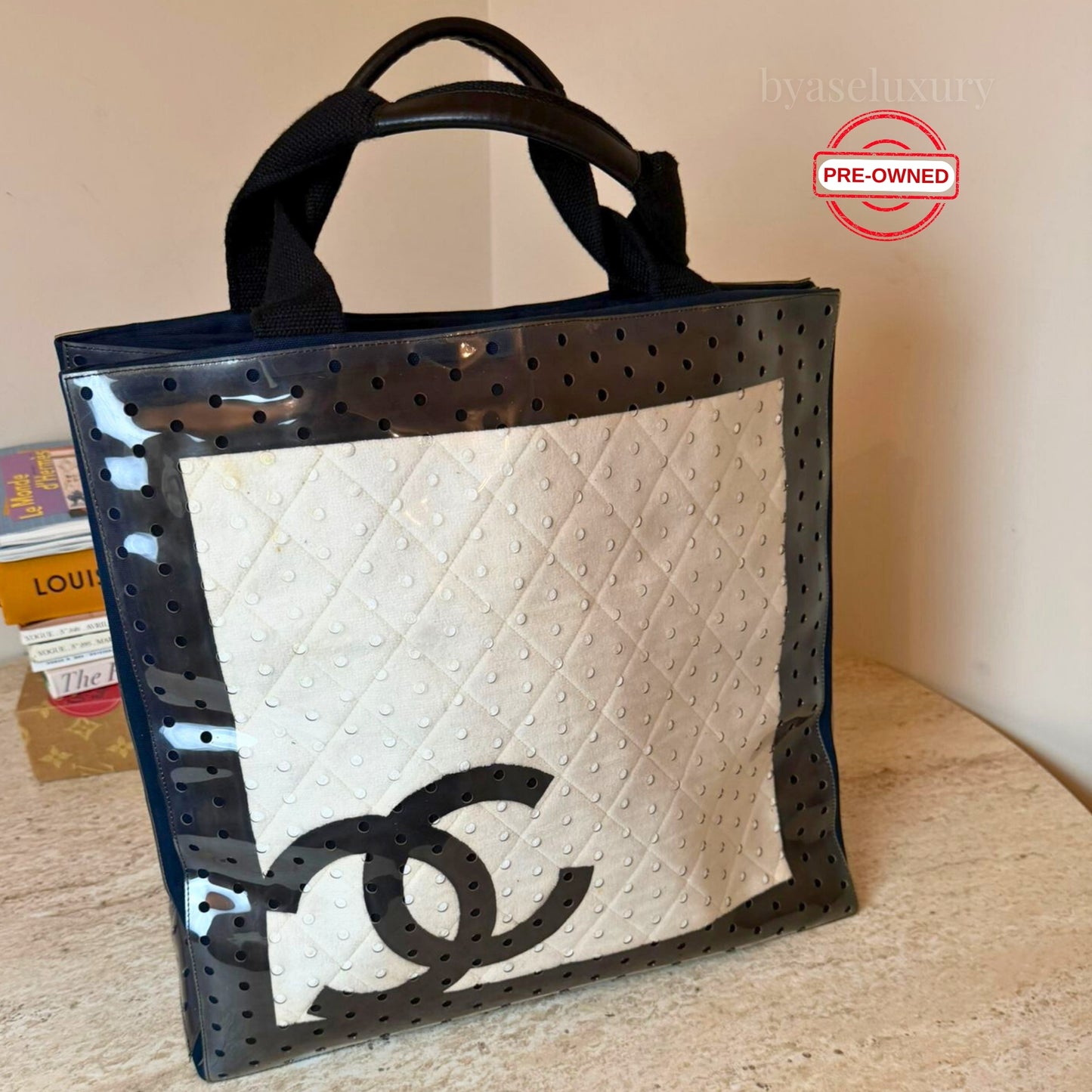Chanel Limited Plaj Çantası – Şeffaf CC Logolu | Pre-Owned