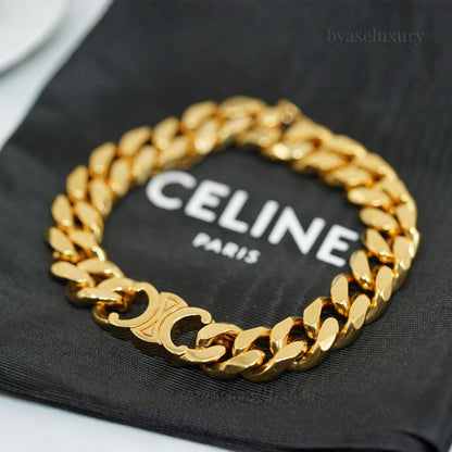 Celine Triomphe Gold Bilezik