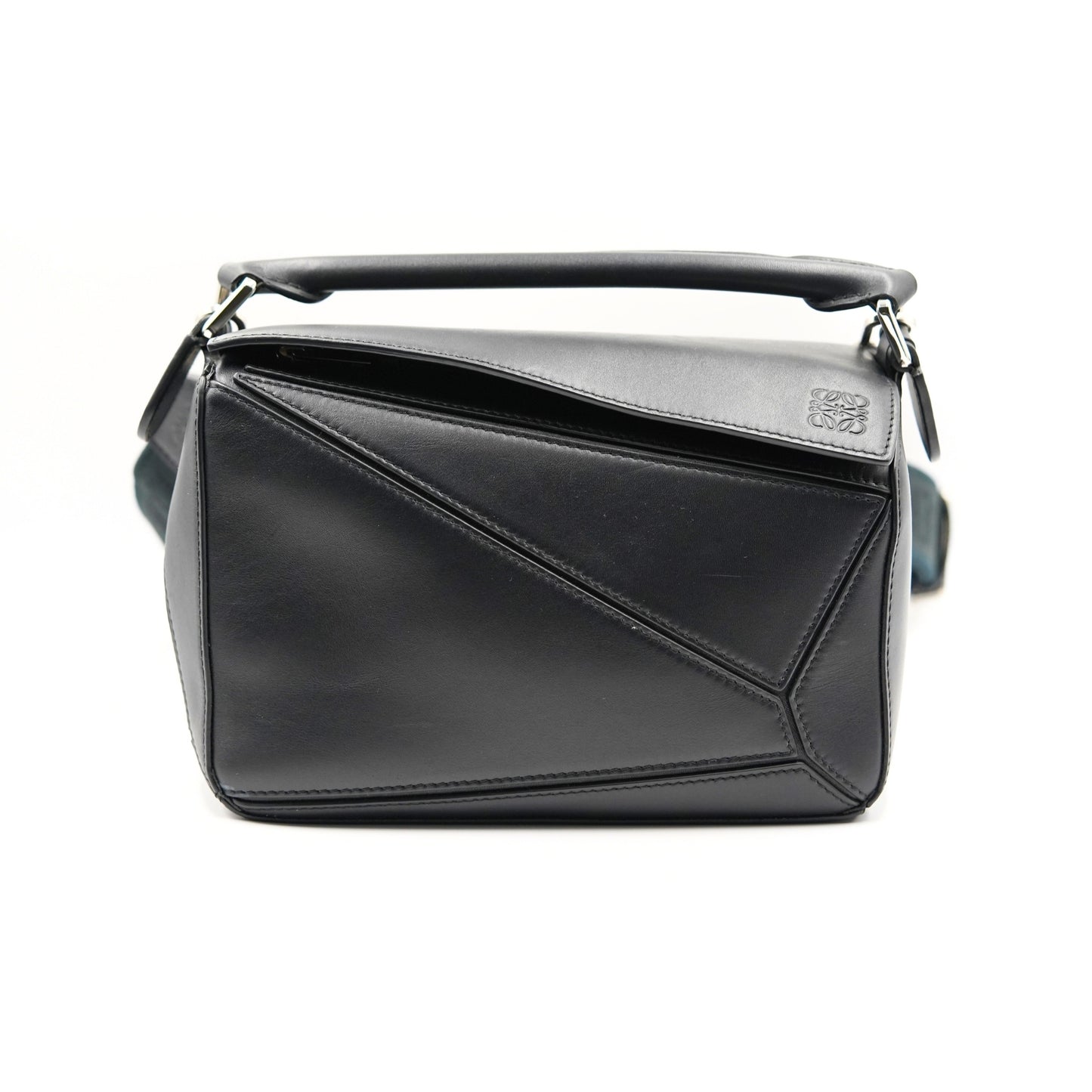 Loewe Puzzle Deri Omuz Çantası – Siyah