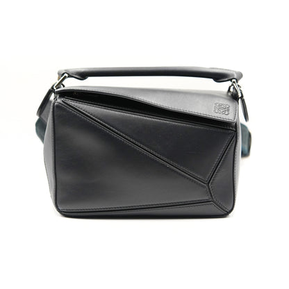 Loewe Puzzle Deri Omuz Çantası – Siyah