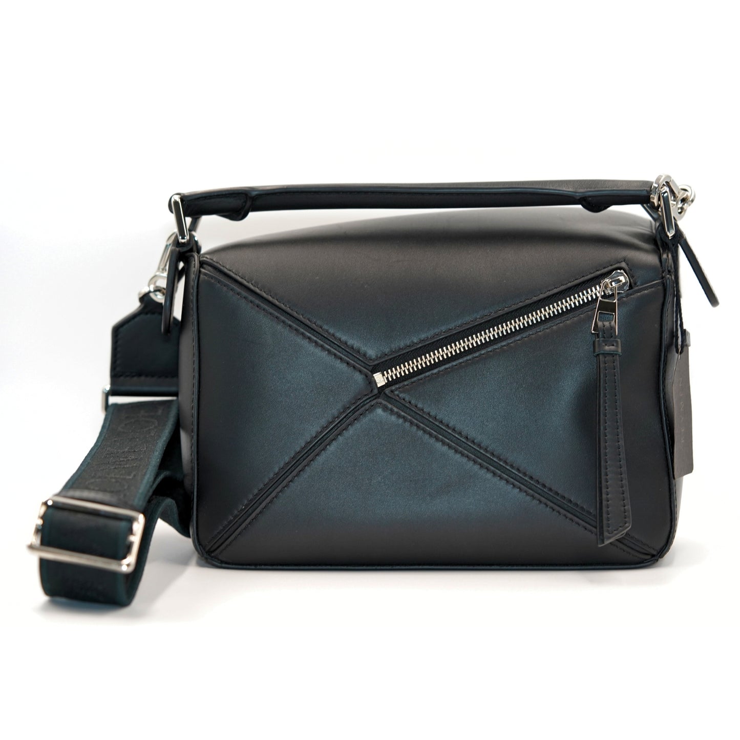 Loewe Puzzle Deri Omuz Çantası – Siyah