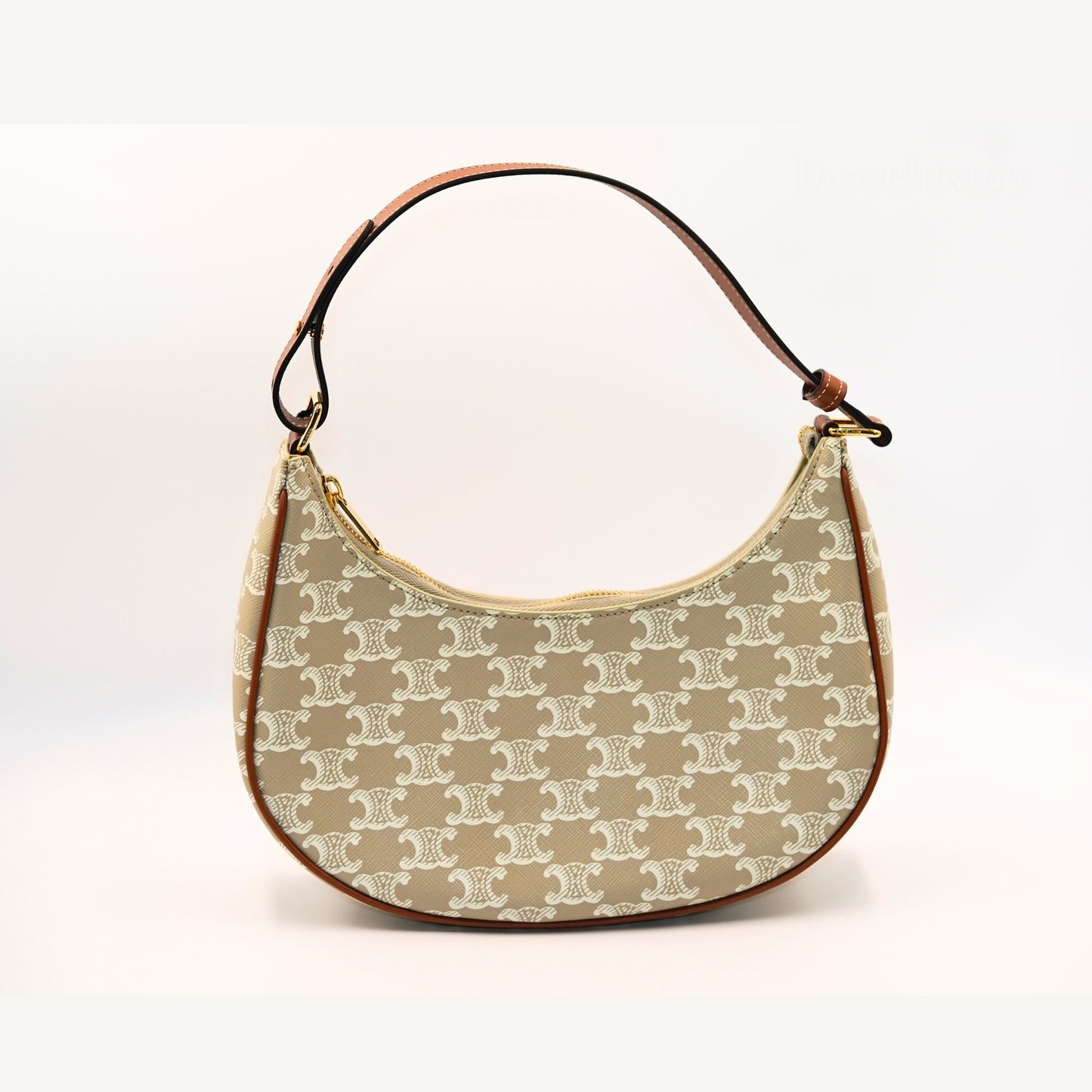 Celine Ava Triomphe Canvas Hobo Çanta – Bej