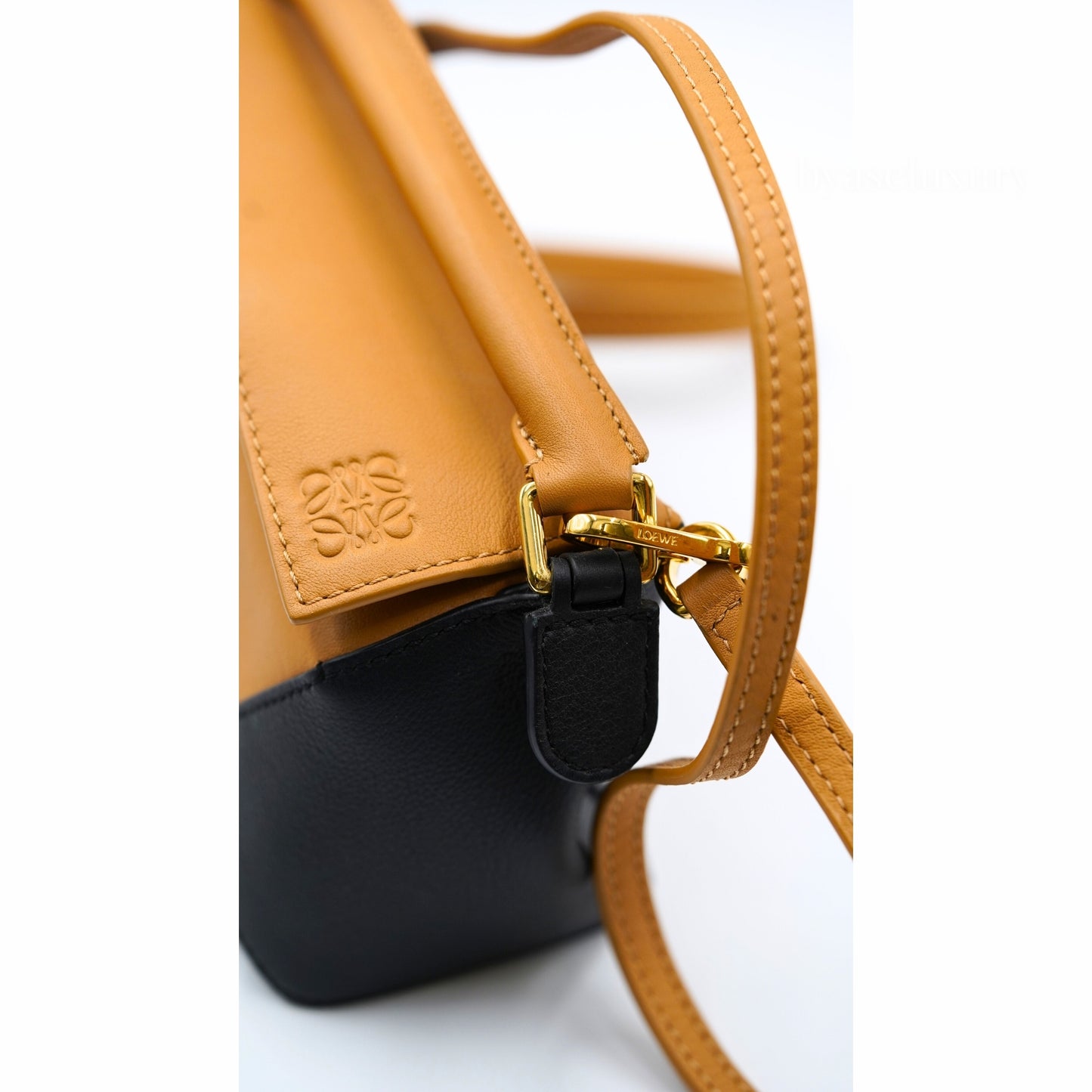 Loewe Puzzle Deri Çanta – Taba & Siyah