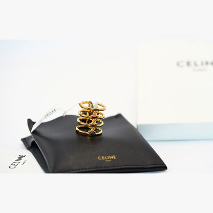 Celine Triomphe Gold Yüzük