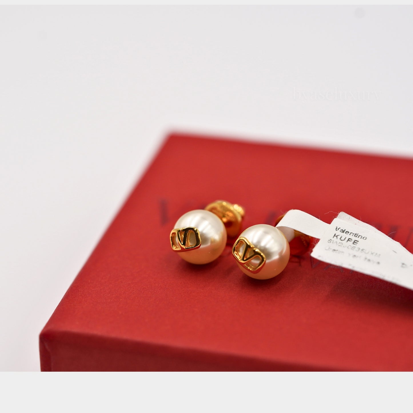 Valentino VLogo İnci Küpe