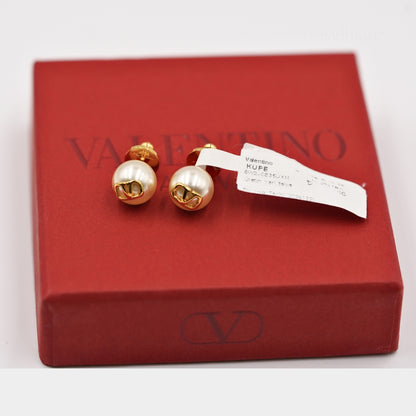 Valentino VLogo İnci Küpe