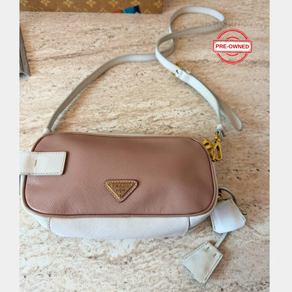 Prada Pink Saffiano Deri Çanta – Pre-Owned
