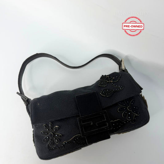 Fendi Baguette Limited Edition Siyah Çanta - Pre-Owned