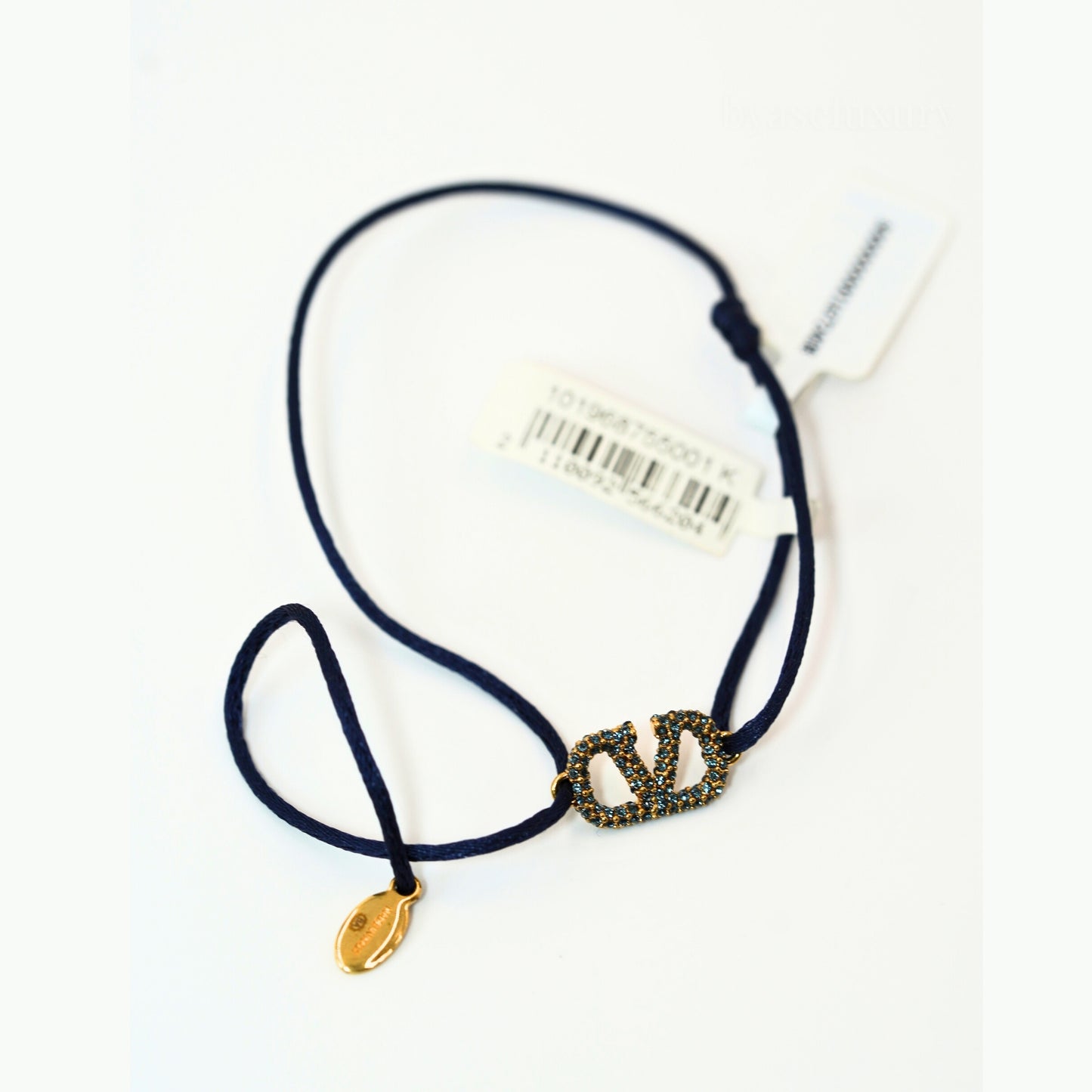 Valentino VLogo Mavi İp Bileklik