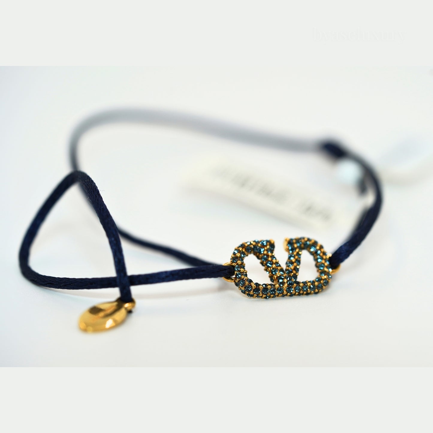 Valentino VLogo Mavi İp Bileklik