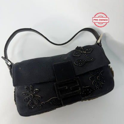 Fendi Baguette Limited Edition Siyah Çanta - Pre-Owned