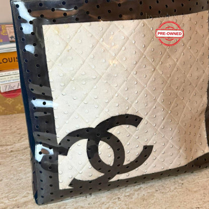 Chanel Limited Plaj Çantası – Şeffaf CC Logolu | Pre-Owned