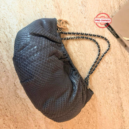 Chanel Python Deri Zincir Askılı Omuz Çantası – Koleksiyonluk | Pre-Owned