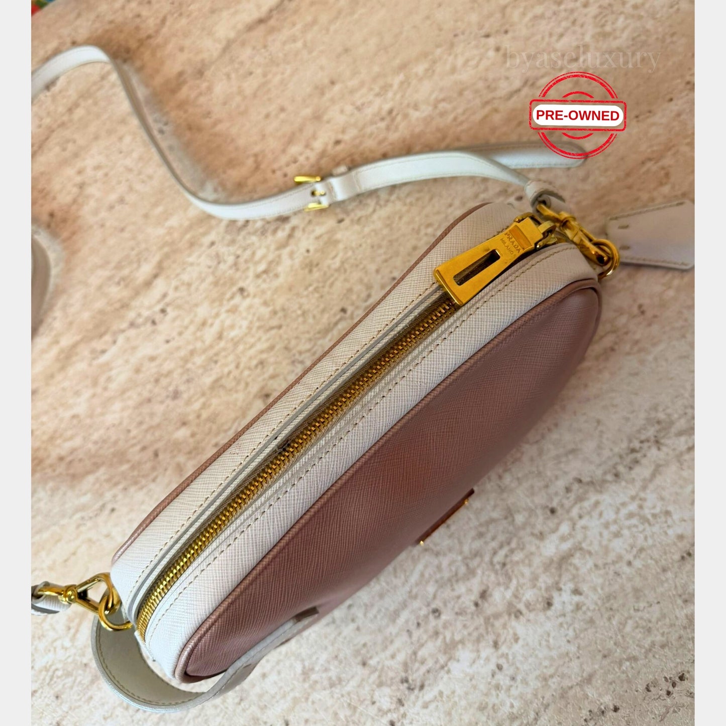 Prada Pink Saffiano Deri Çanta – Pre-Owned