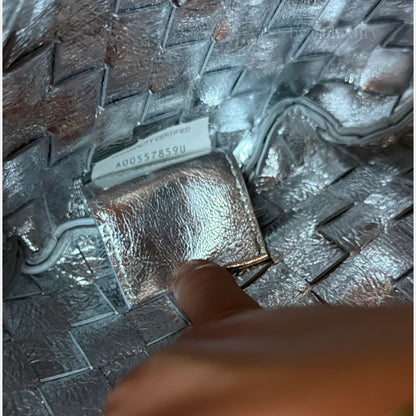 Bottega Veneta Sardine Intrecciato Silver Deri Çanta | Limited Edition Koleksiyon