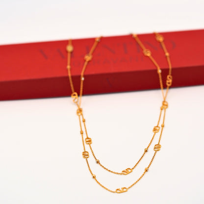 Valentino VLogo Gold Zincir Kolye