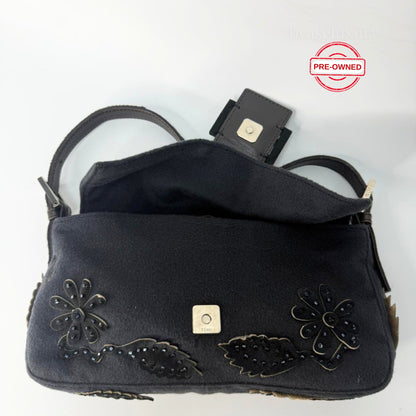 Fendi Baguette Limited Edition Siyah Çanta - Pre-Owned