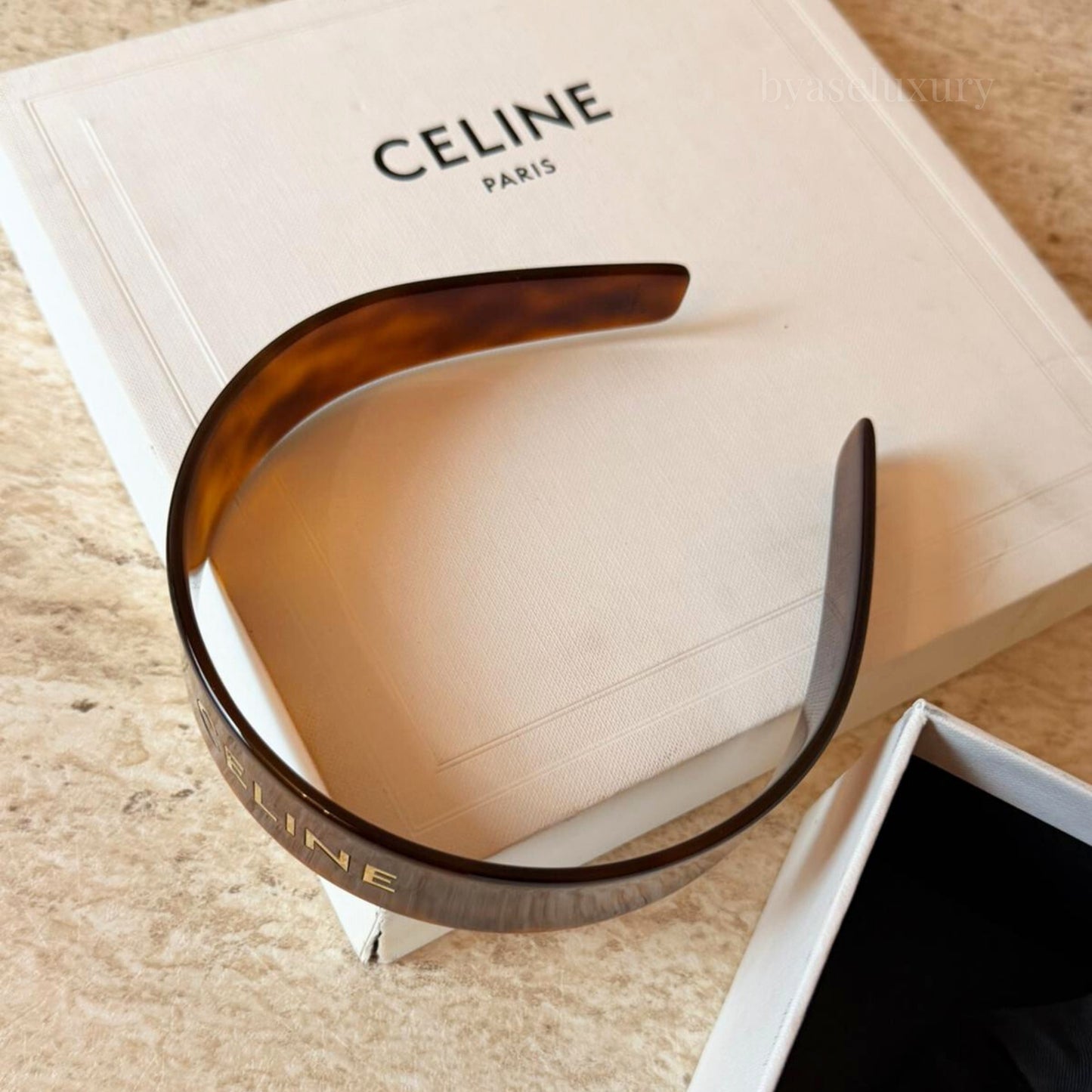 Celine Logo Detaylı Taç | Tortoiseshell