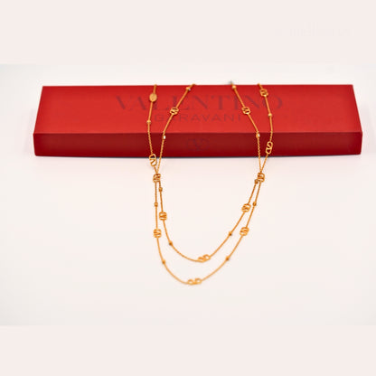 Valentino VLogo Gold Zincir Kolye