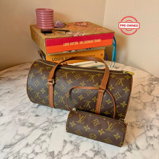 Louis Vuitton Papillon Monogram Çanta + Mini Pouch | Vintage İkon