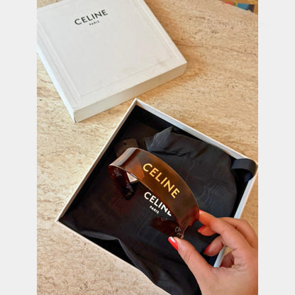 Celine Logo Detaylı Taç | Tortoiseshell