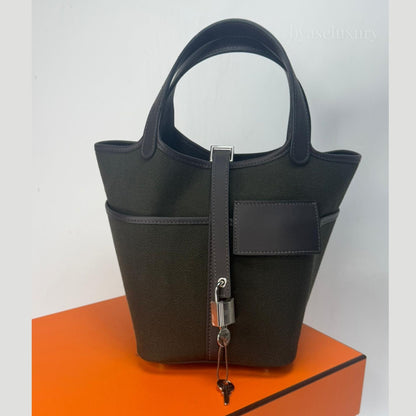 Hermès Picotin Lock 18 Cargo Noir Çanta