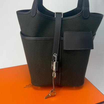 Hermès Picotin Lock 18 Cargo Noir Çanta