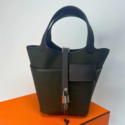 Hermès Picotin Lock 18 Cargo Noir Çanta
