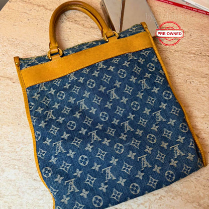 Louis Vuitton Monogram Denim Sac Plat Çanta – Pre-Owned