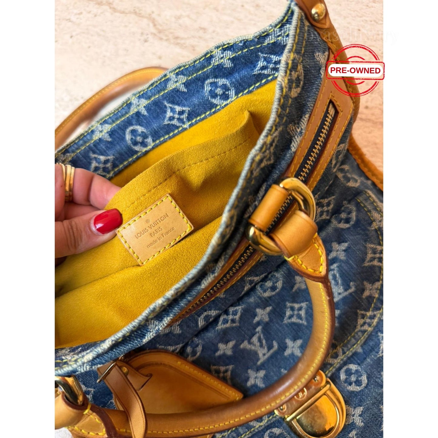 Louis Vuitton Monogram Denim Sac Plat Çanta – Pre-Owned