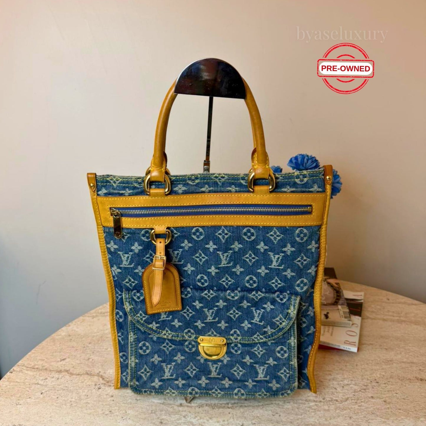Louis Vuitton Monogram Denim Sac Plat Çanta – Pre-Owned