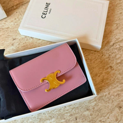 Celine Triomphe Pembe Deri Cüzdan