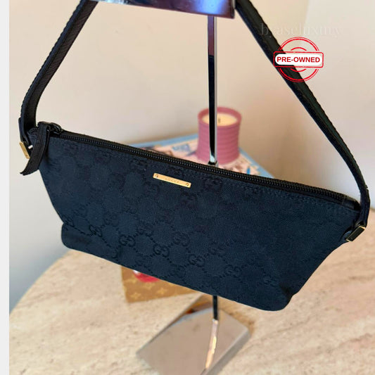 Gucci Siyah GG Monogram Mini Çanta – Koleksiyonluk | Pre-Owned