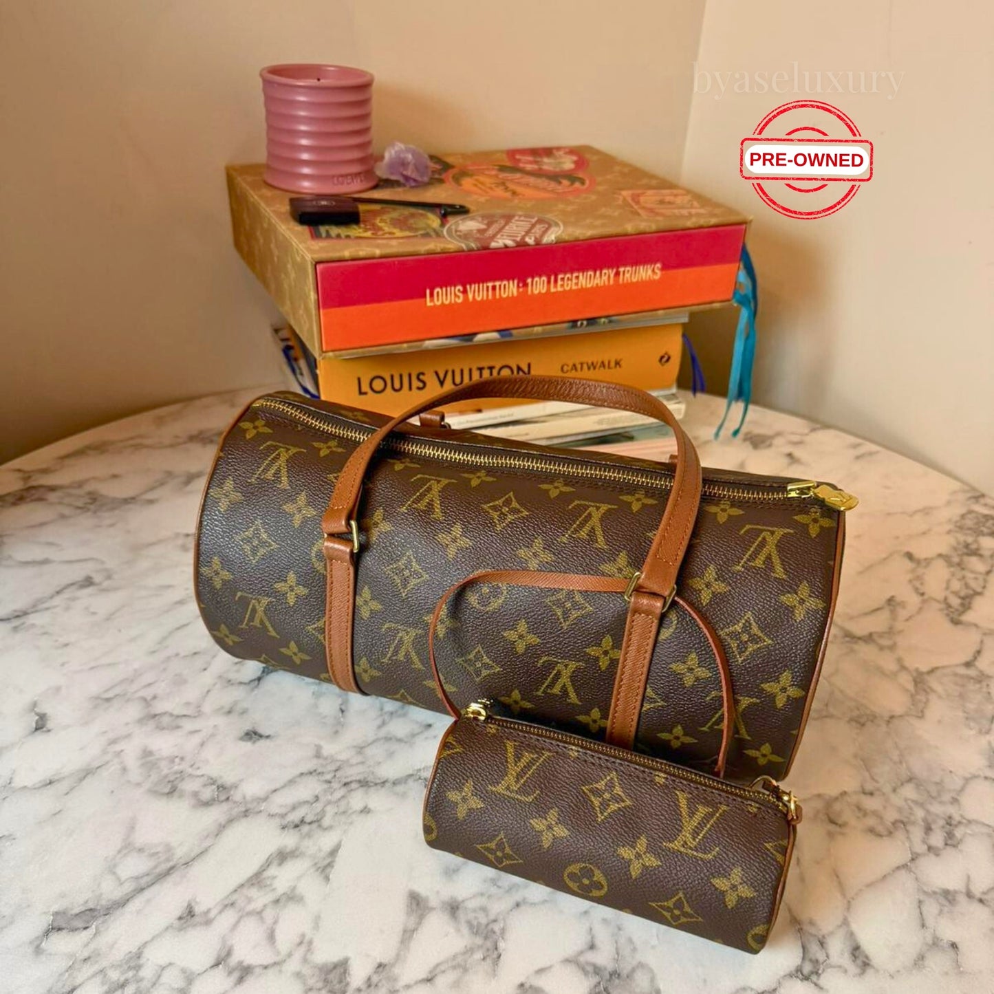 Louis Vuitton Papillon Monogram Çanta + Mini Pouch | Vintage İkon