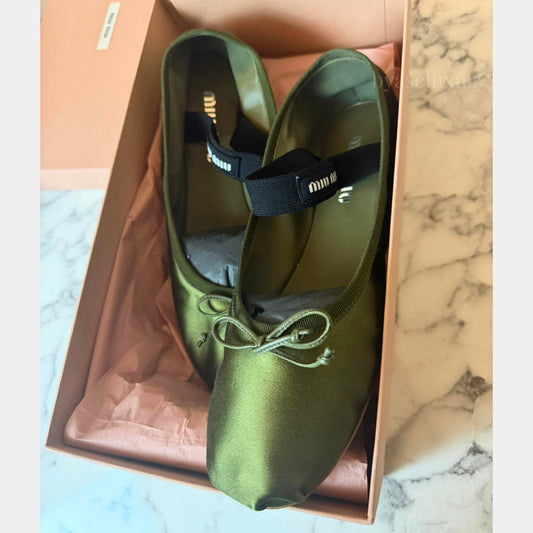 Miu Miu Saten Babet Ayakkabı 38 numara