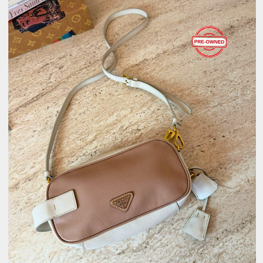 Prada Pink Saffiano Deri Çanta – Pre-Owned